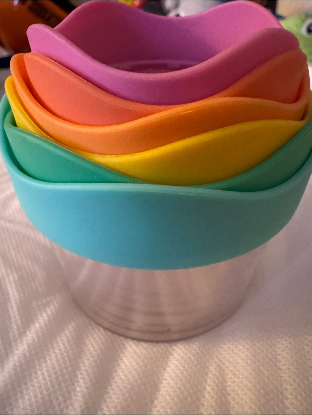 Lovevery Silicone Nesting toddler Cups - Multicolor